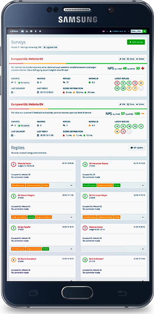 Callexa on your mobile phone.